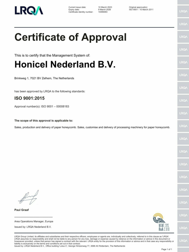 ISO-Certificate